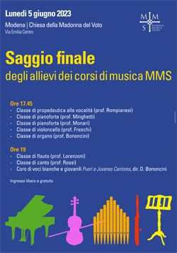 Saggio finale degli allievi dei corsi di musica MMS 2023